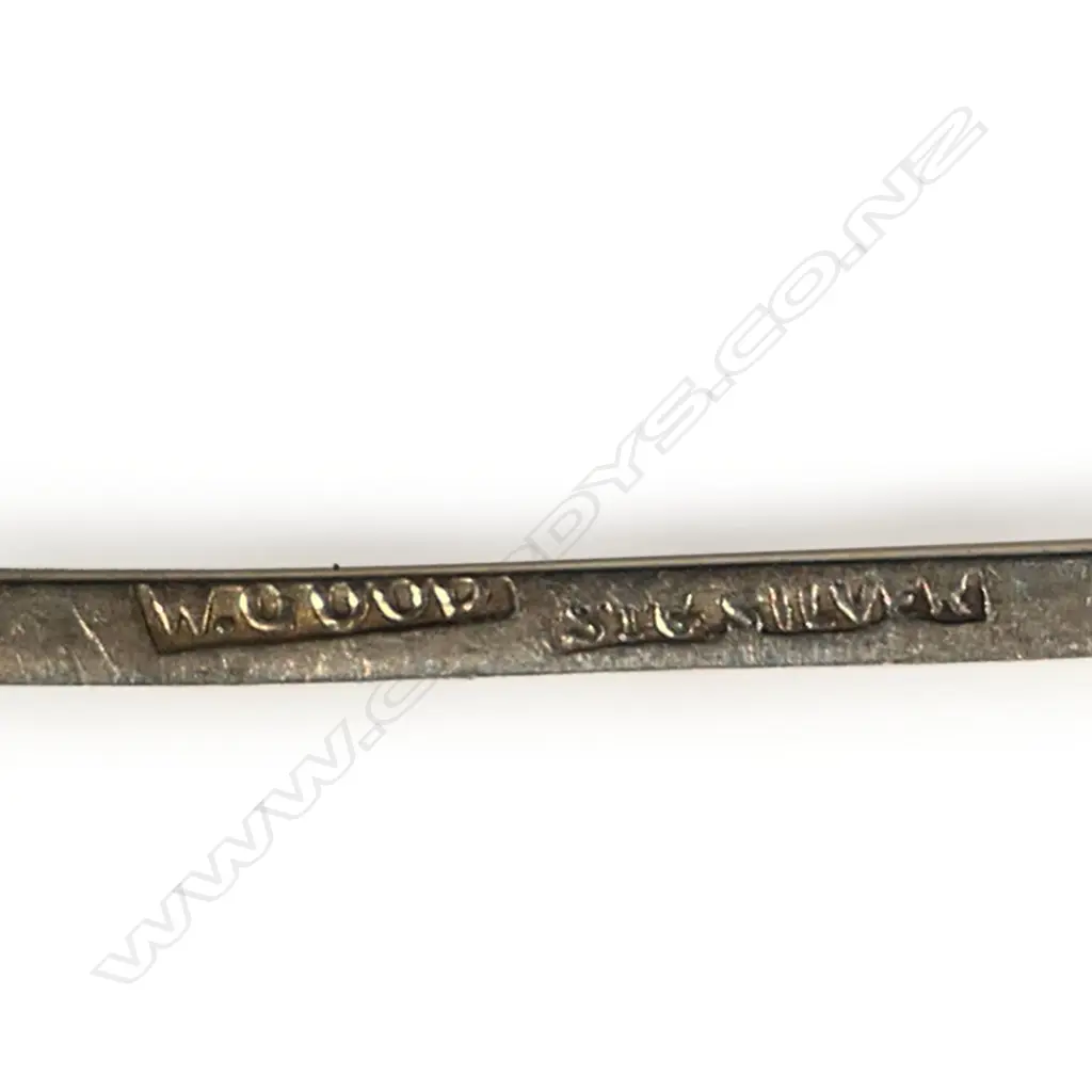Wm Good silver six demitasse coffee spoon set, Image 1++